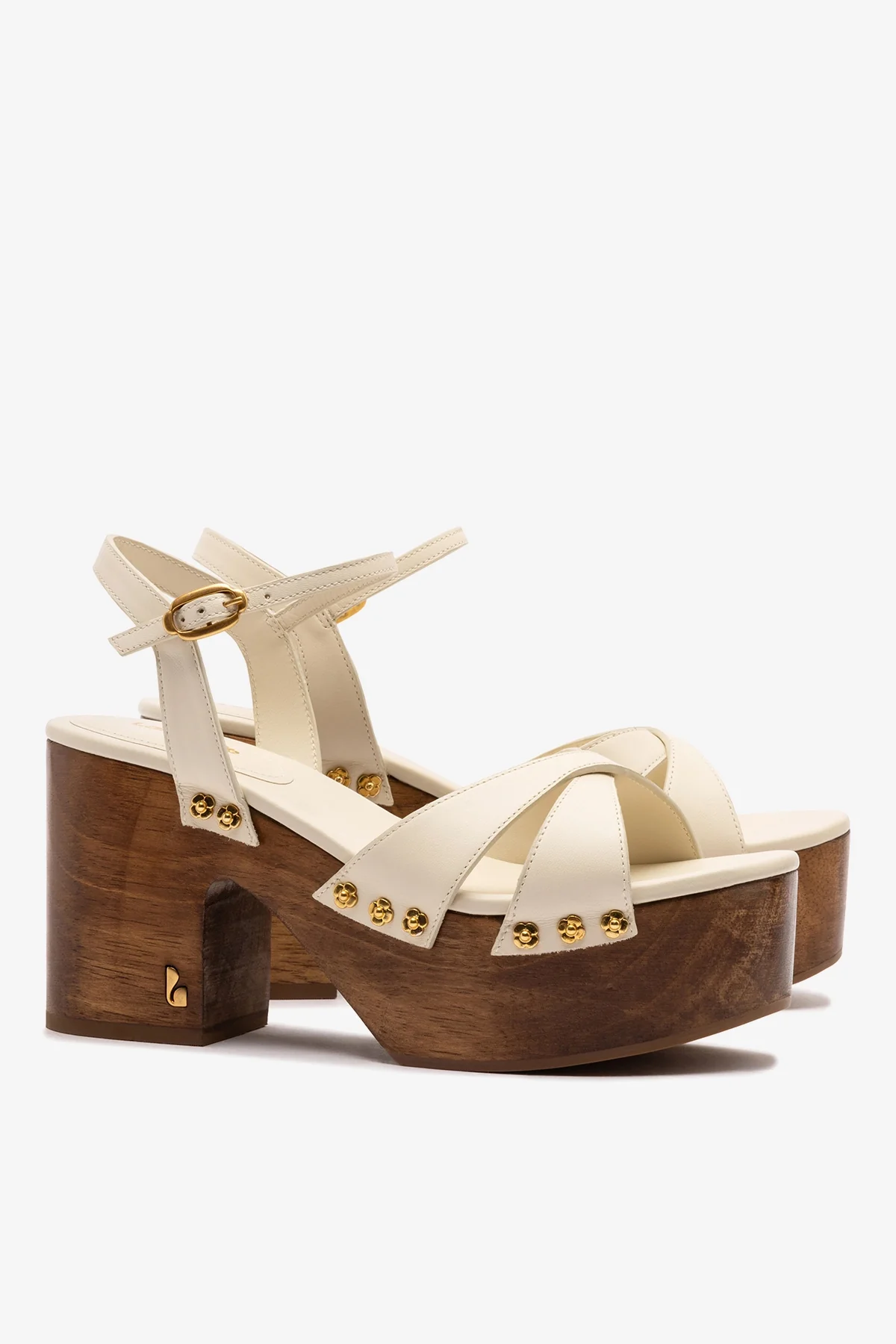 Sandália Plataforma Talitha Couro Off White - Image 3