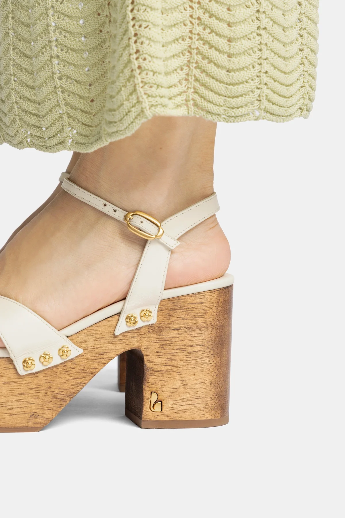 Sandália Plataforma Talitha Couro Off White - Image 6