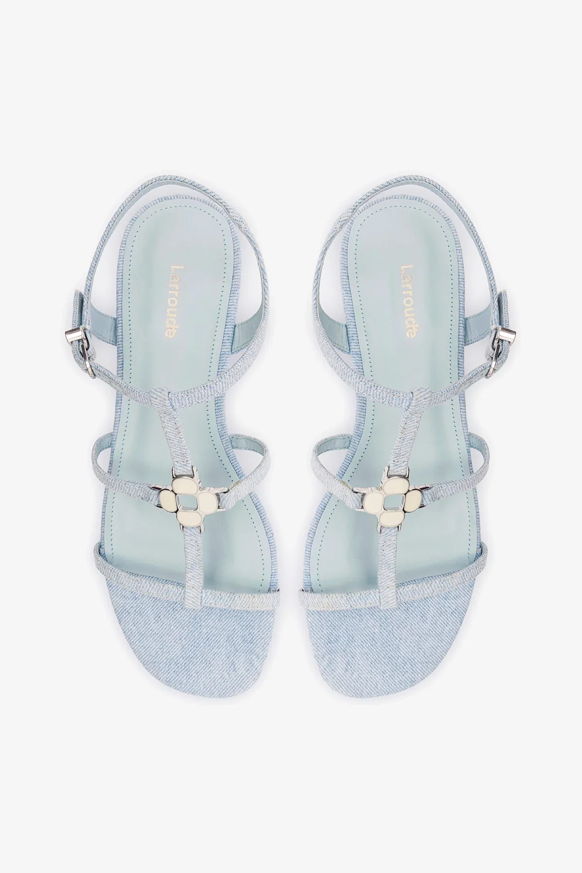 Sandália Flat Hana Jeans Azul - Image 7