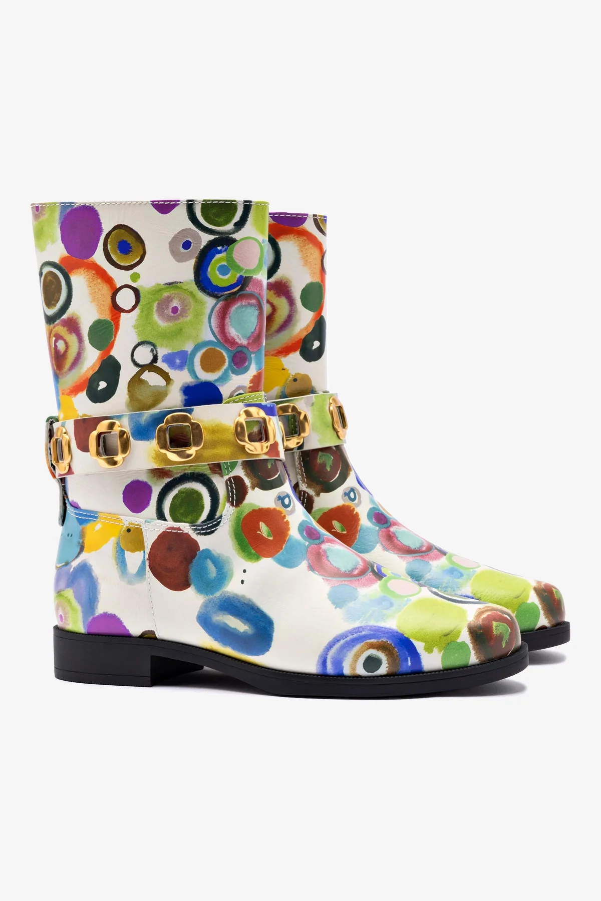 Larroudé x Libertine Milan Flat Bootie In JH Gouache - Image 3