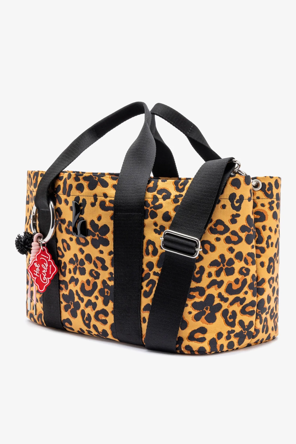 Bolsa Tote Bag Americana Jacquard Leopardo e Preto - Image 3