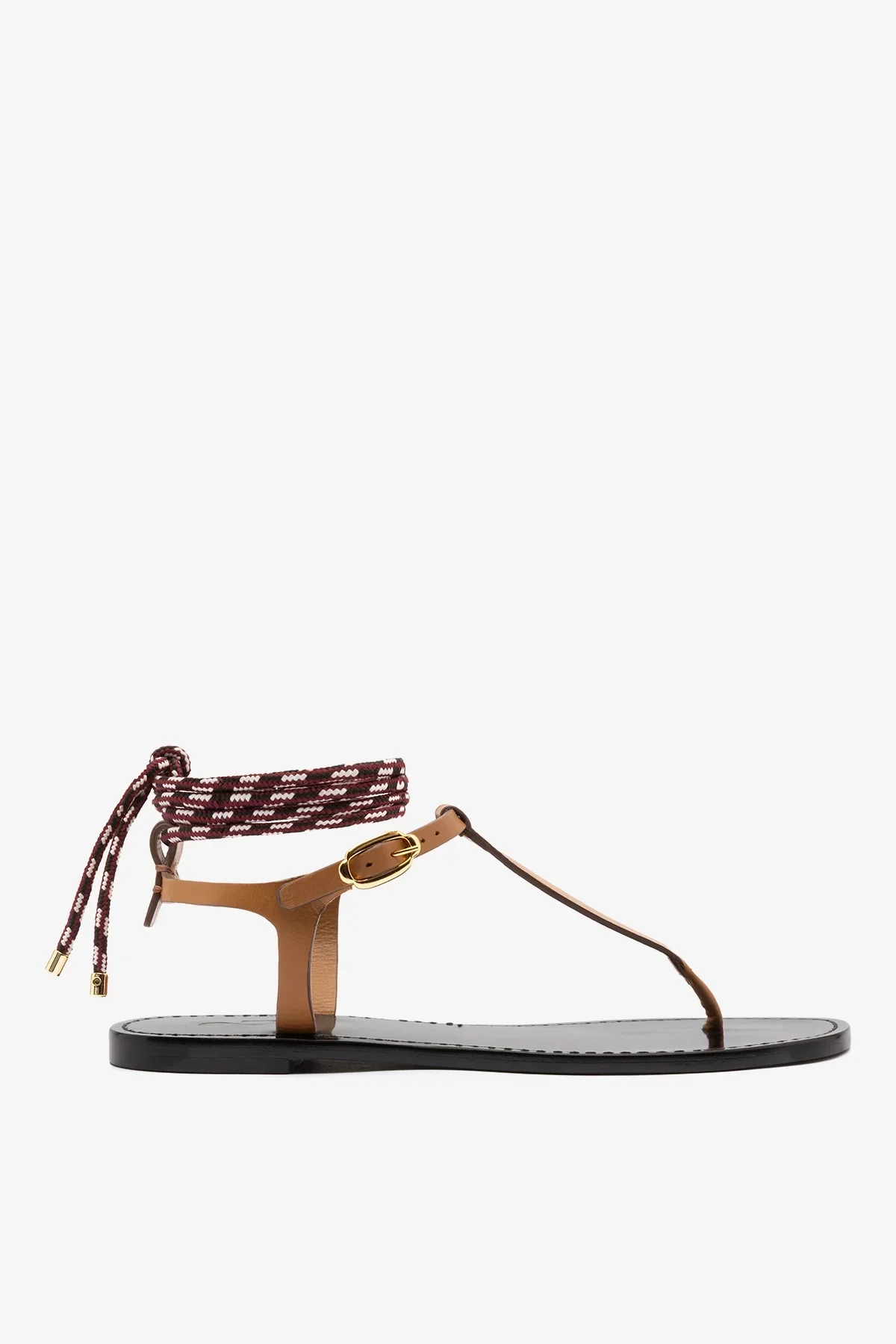 Sandália Flat Gipsy Couro Caramelo - Image 4