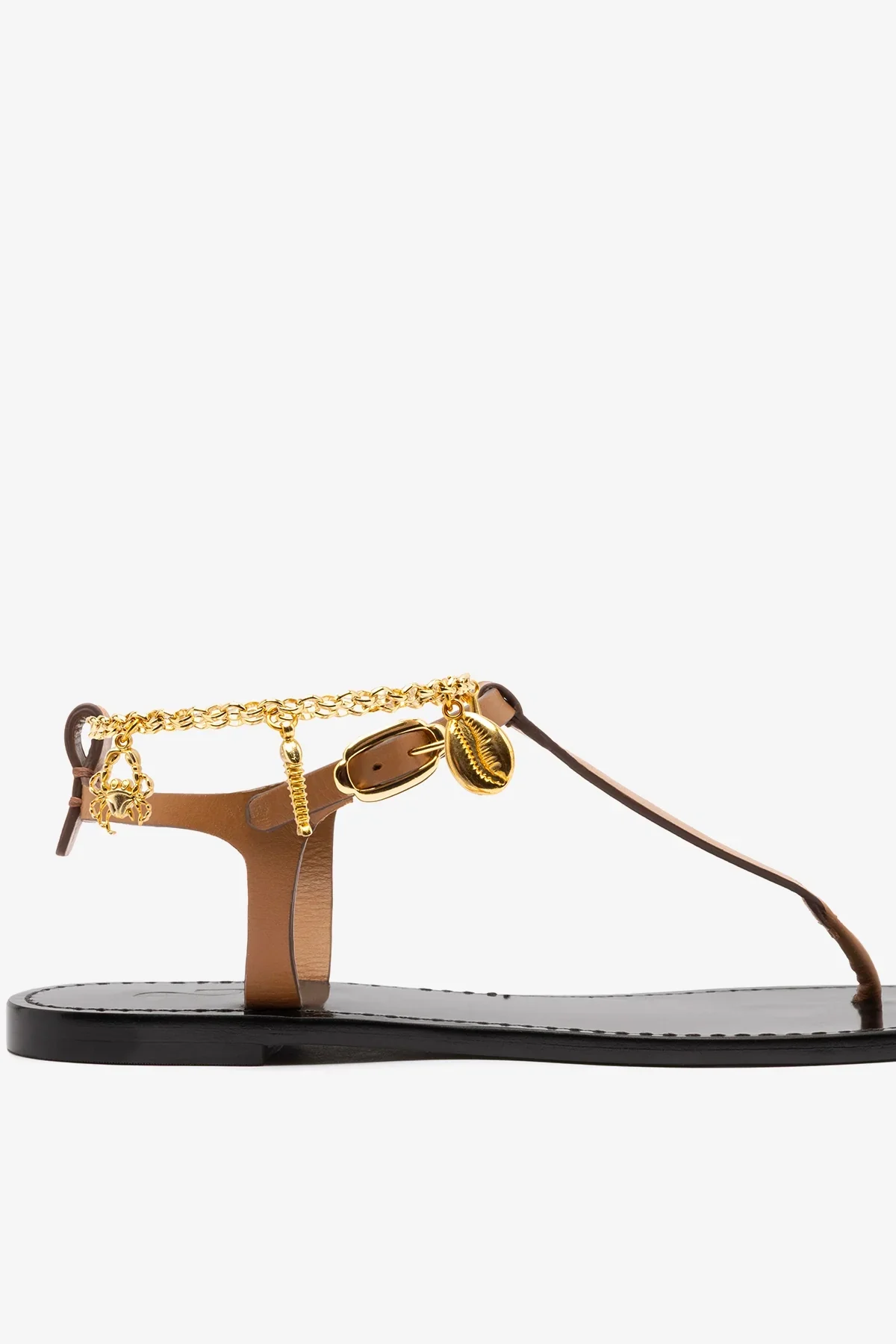Sandália Flat Gipsy Couro Caramelo - Image 6