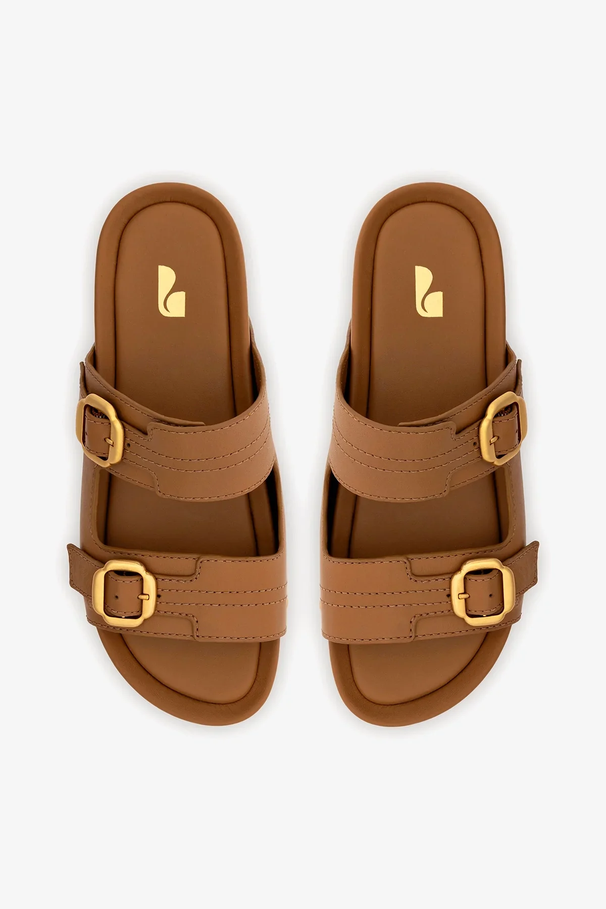 Flatform Milan Sport Couro Caramelo - Image 6