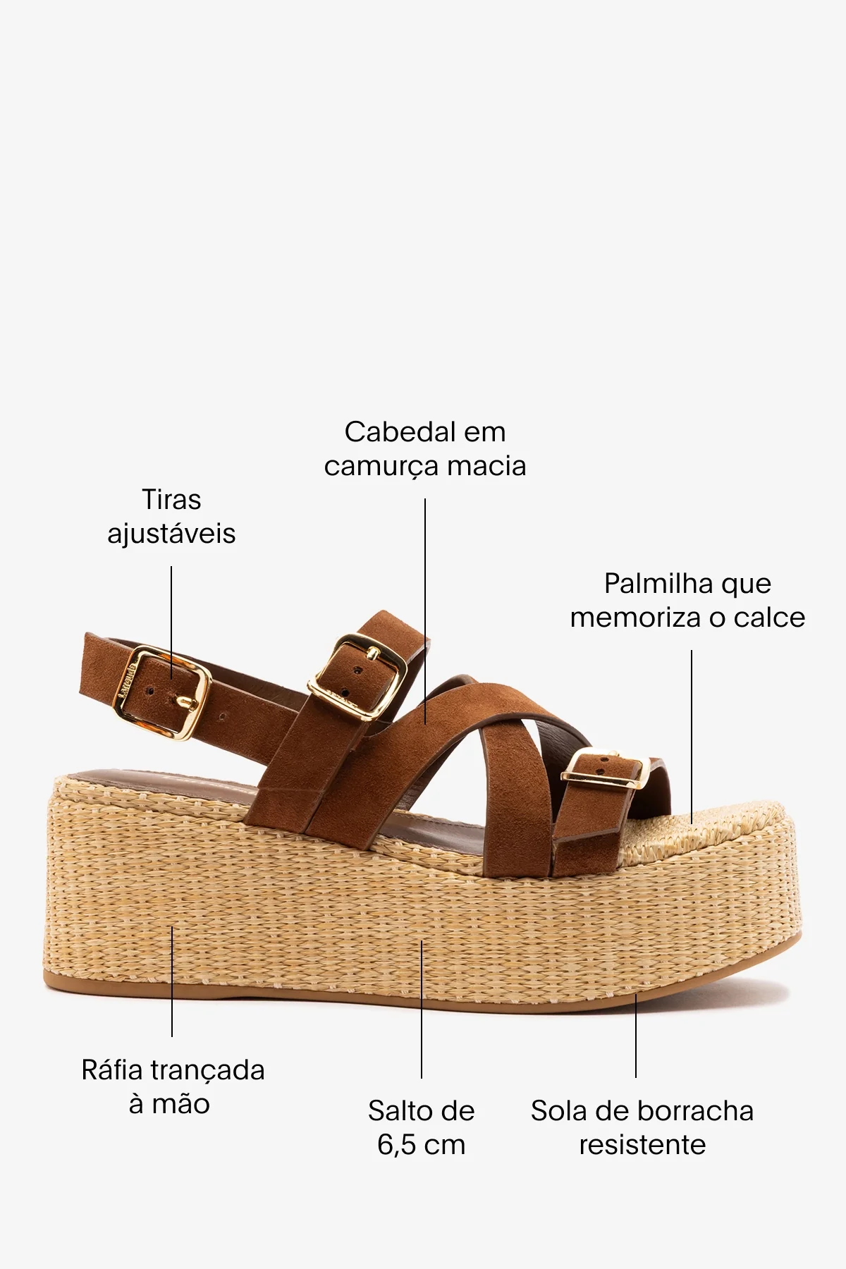 Flatform Patti Camurça Marrom - Image 5