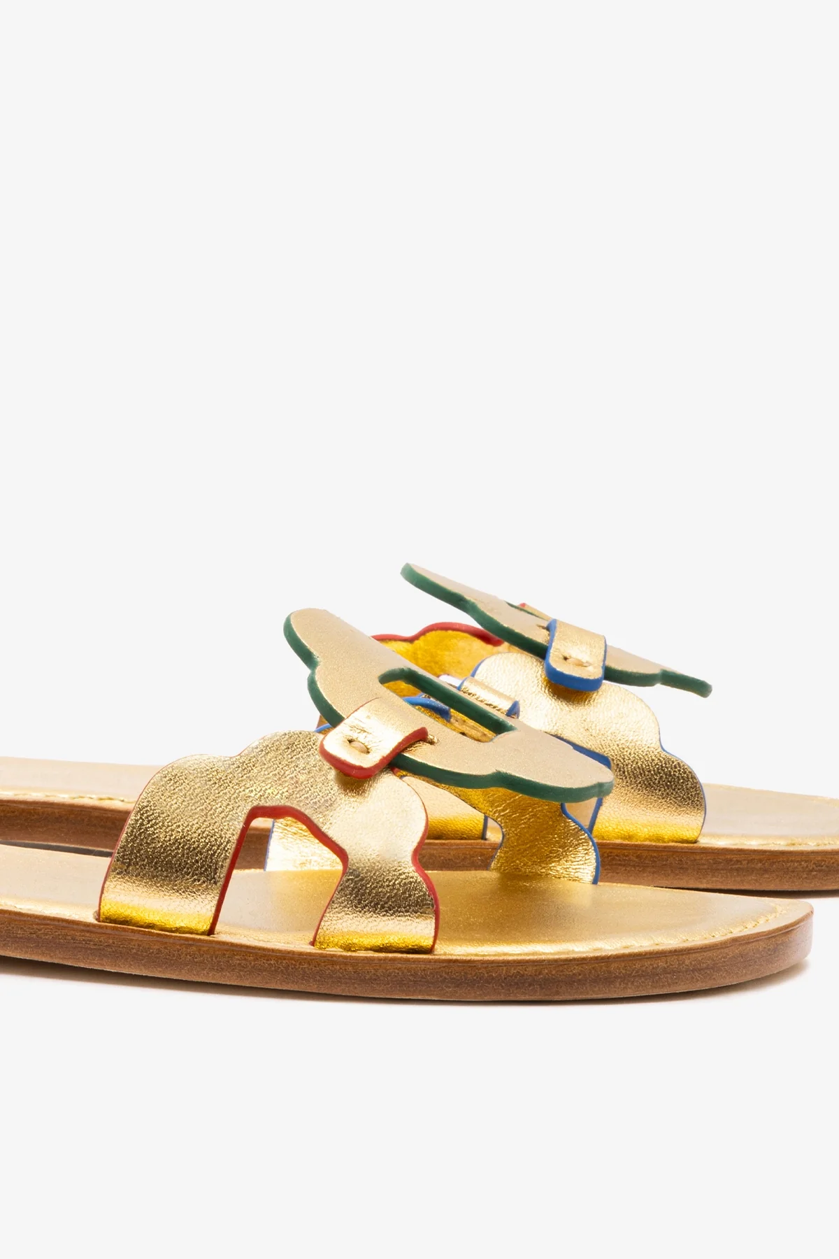 Flat Margherita Couro Dourado - Image 4