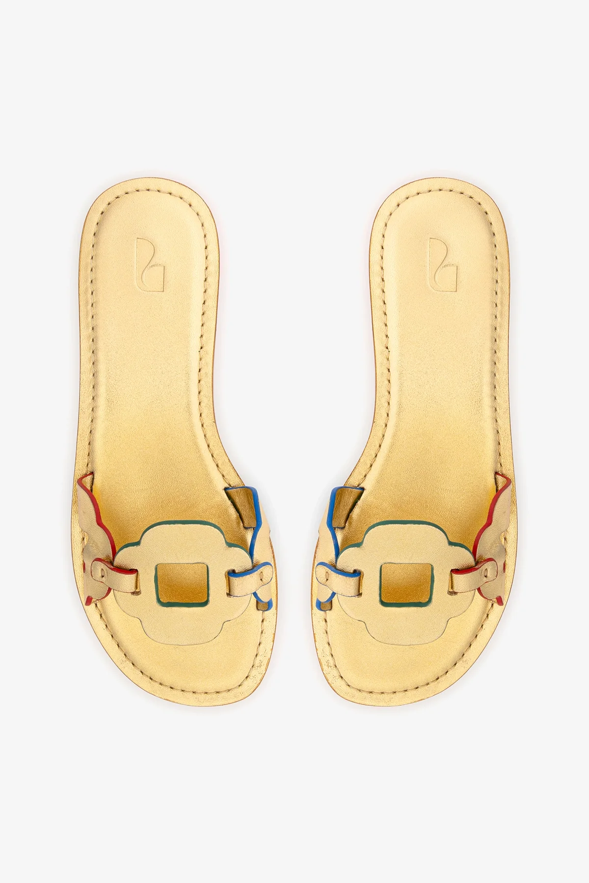 Flat Margherita Couro Dourado - Image 6
