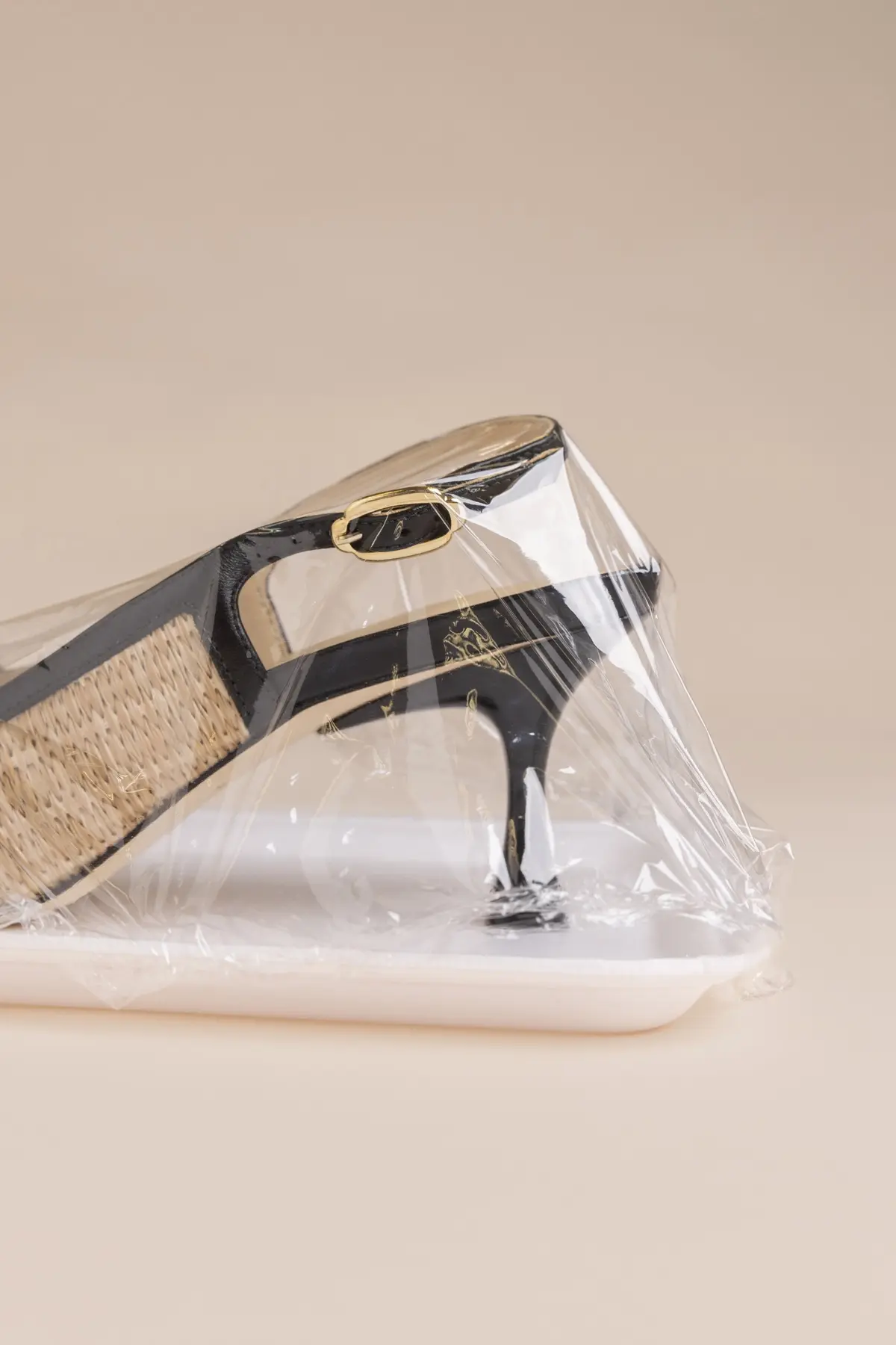 Slingback Ines Ráfia Natural e Couro Preto - Image 6