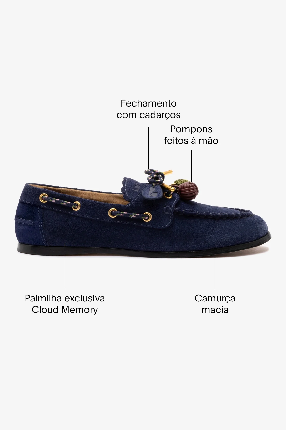 Mocassim Boat Shoe Cyprus Camurça Azul - Image 5