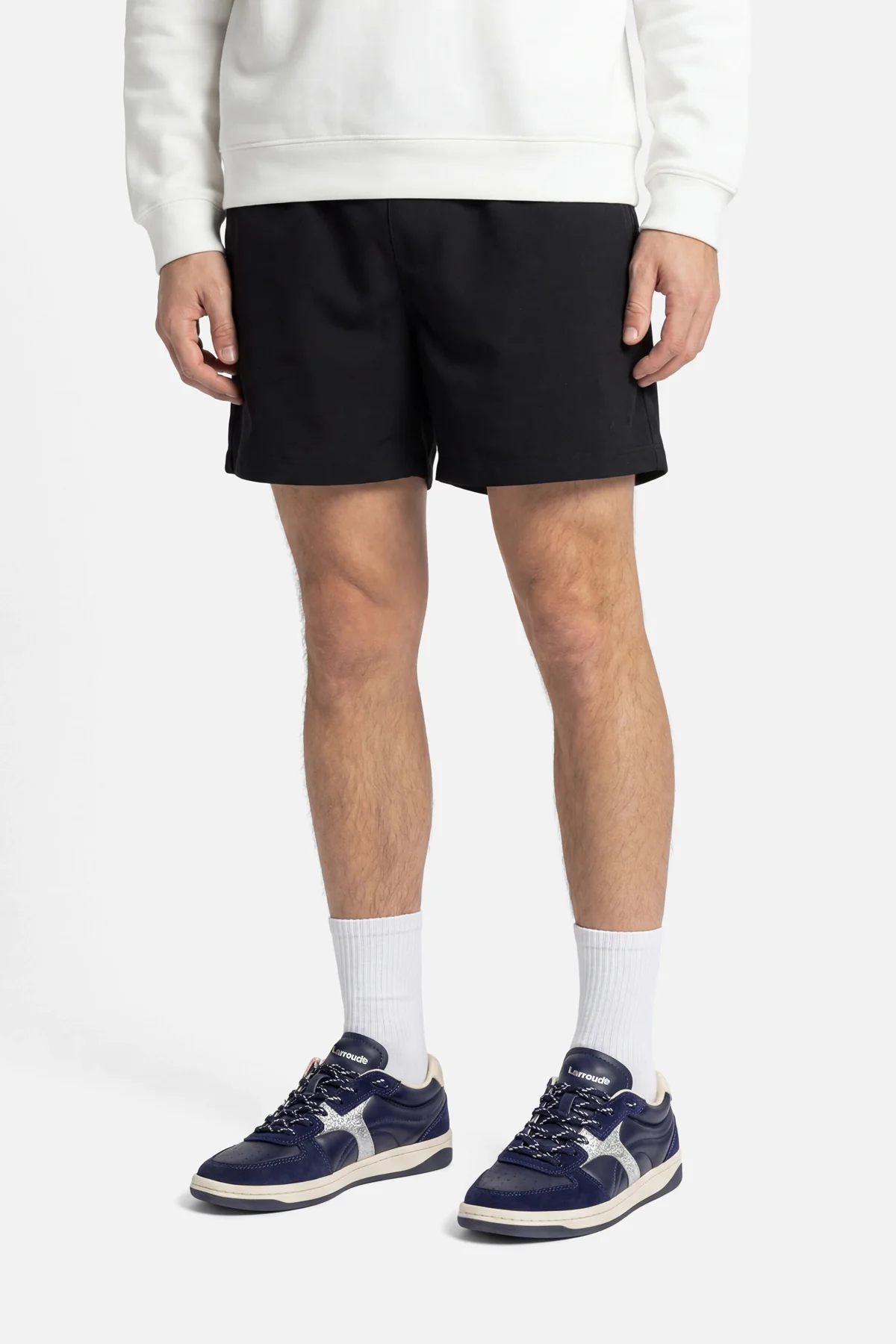 Tênis George Couro Azul, Prateado e Off White - Image 2