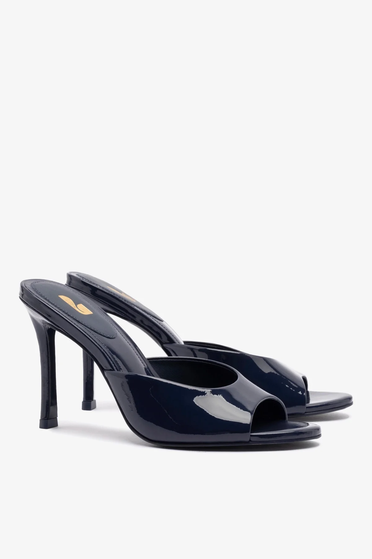 Mule Jasmine Hi Couro Verniz Azul - Image 3