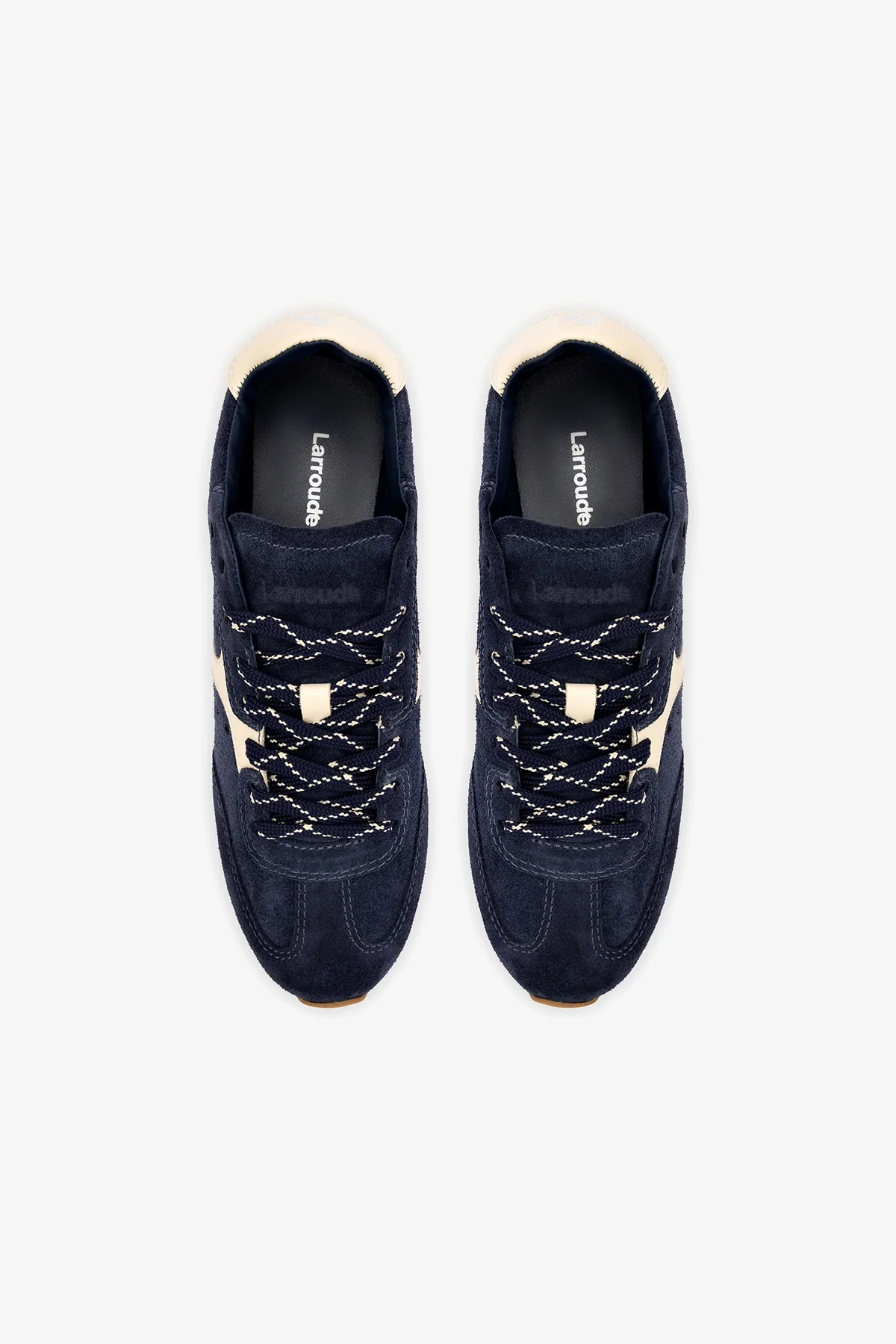 Tênis Stella Camurça Azul e Couro Off White - Image 7