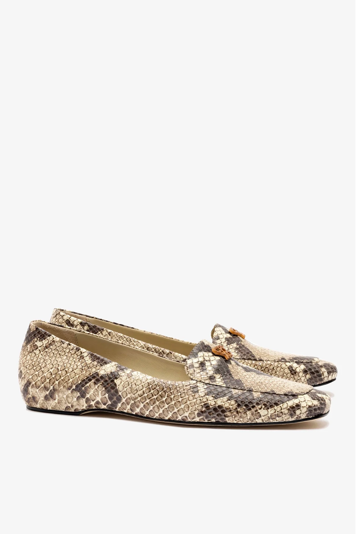 Larroudé x CPPXO: Mocassim Couro Cobra Bege - Image 3