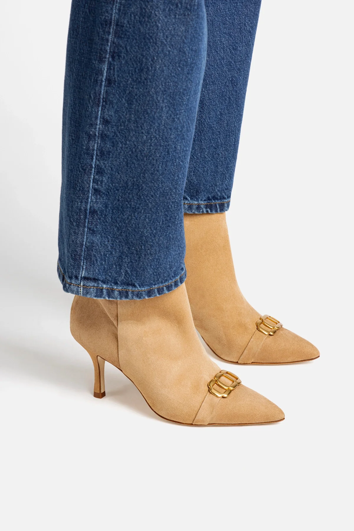 Bota Kate Mini Camurça Caramelo - Image 2