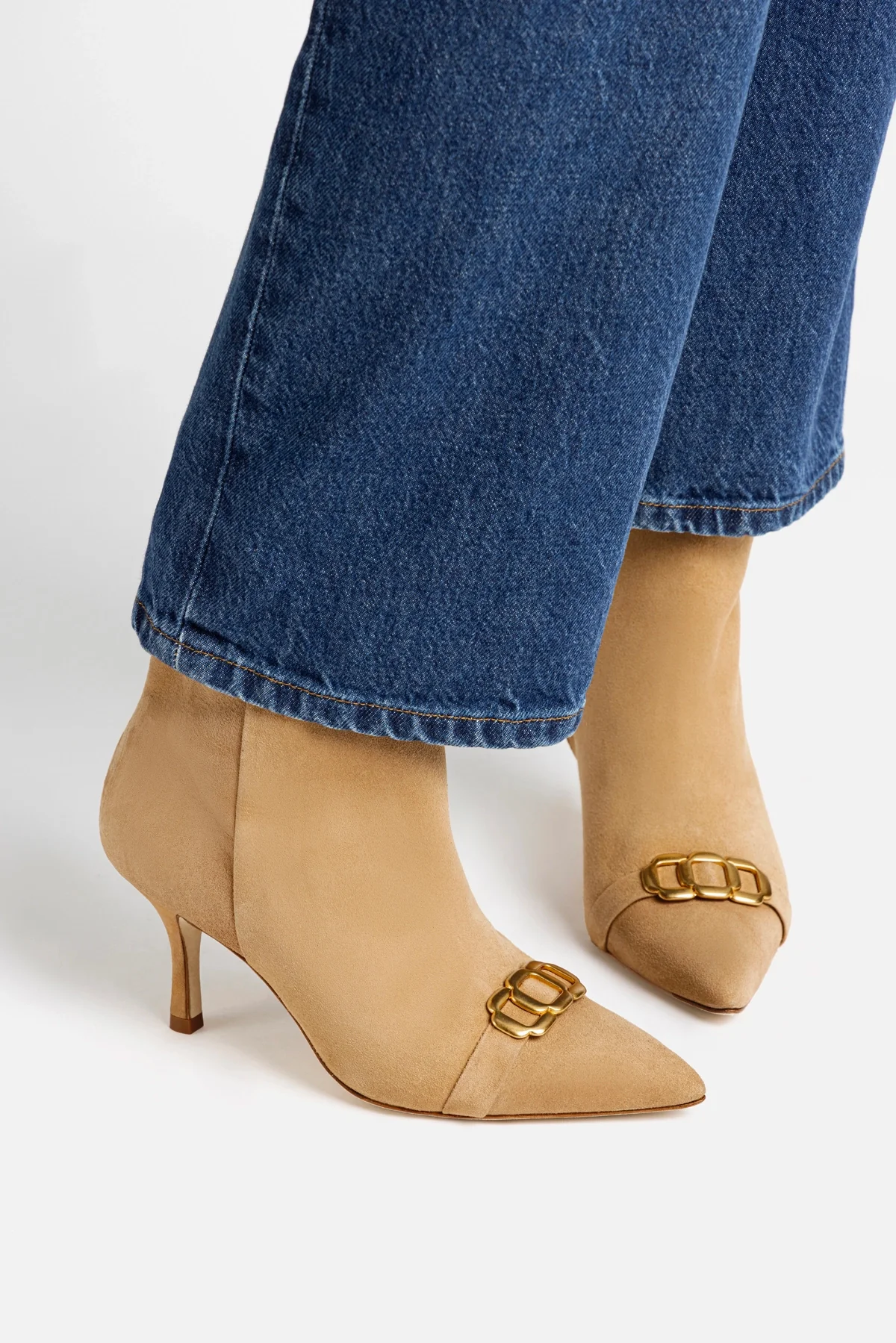 Bota Kate Mini Camurça Caramelo - Image 6