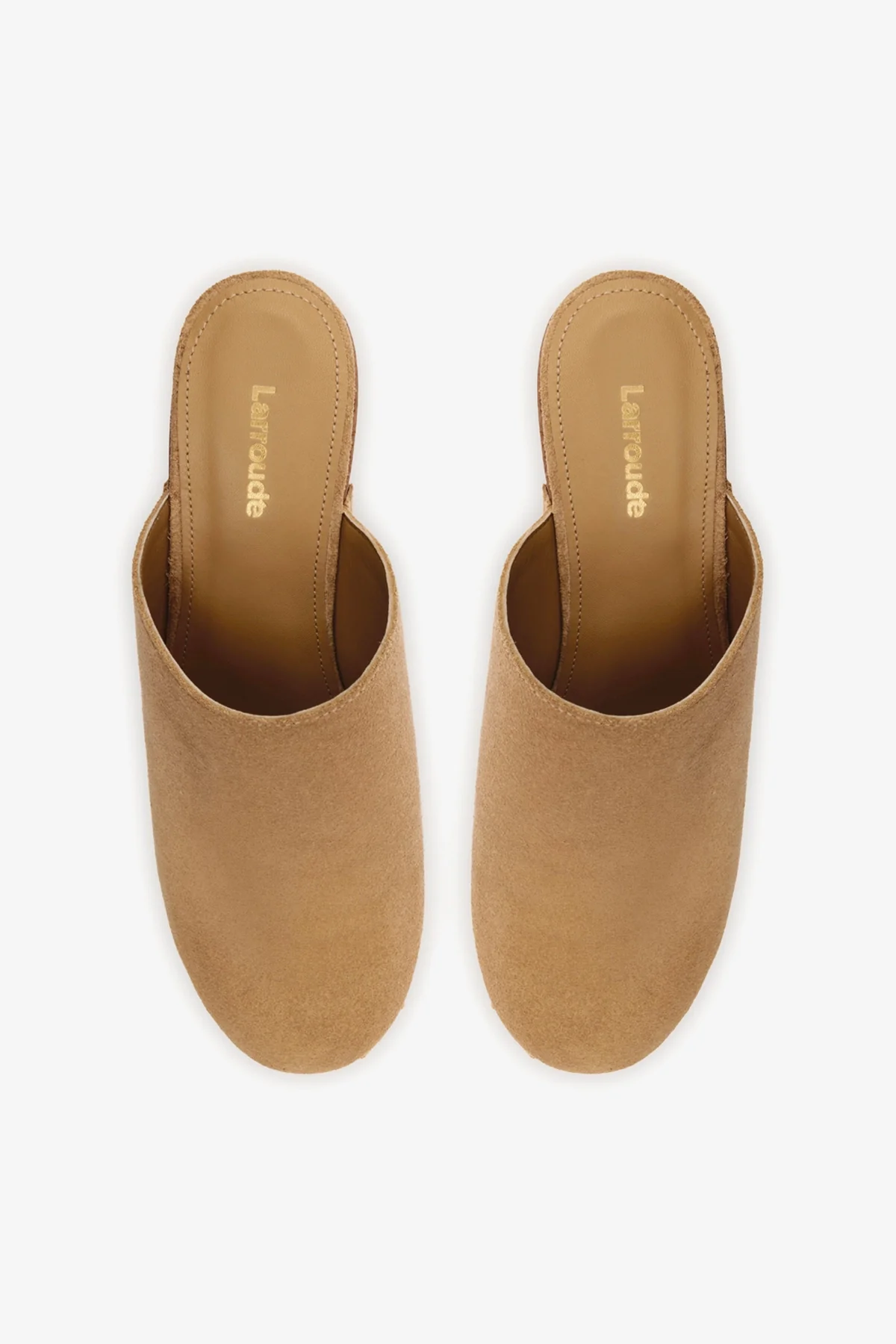 Mule Clog Plataforma Miso Camurça Caramelo - Image 7