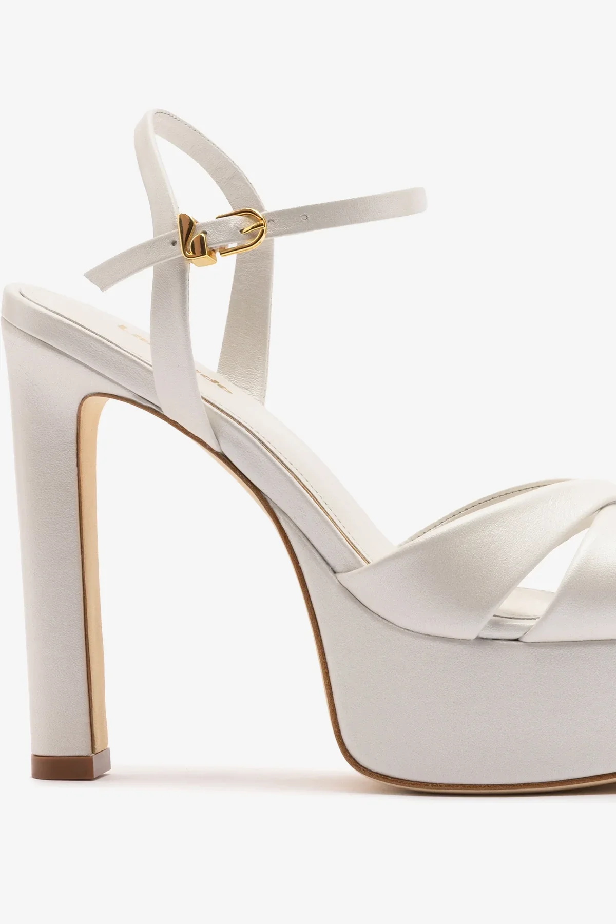 Sandália Plataforma Bianca High Couro Off White - Image 4
