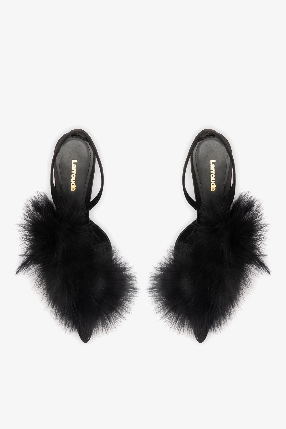 Scarpin Plume Cetim Preto - Image 7
