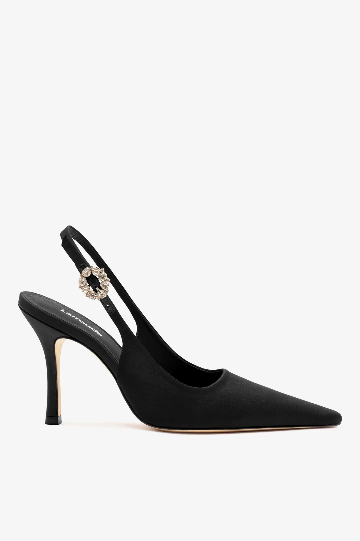 Slingback Carine Cetim Preto