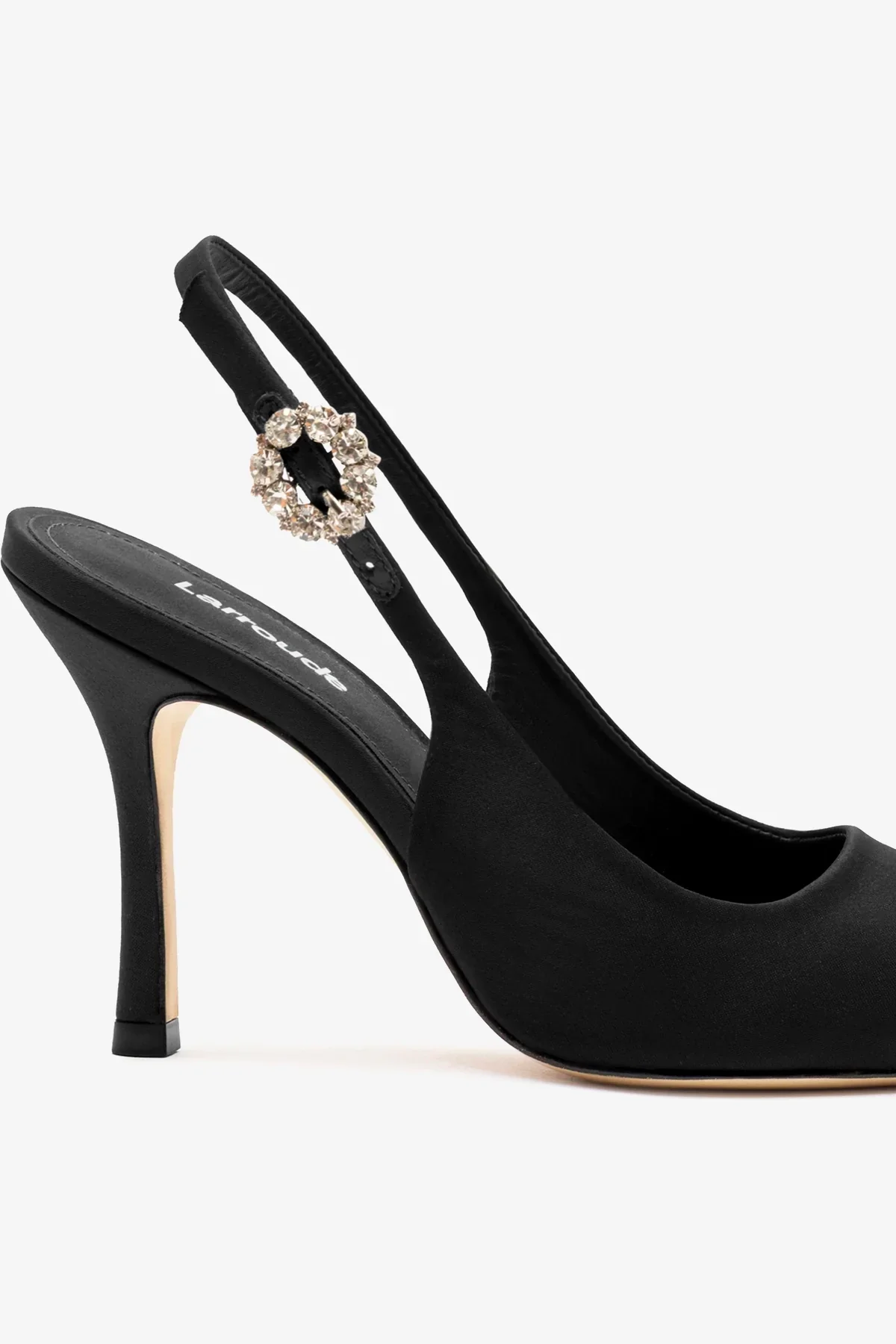 Slingback Carine Cetim Preto - Image 4
