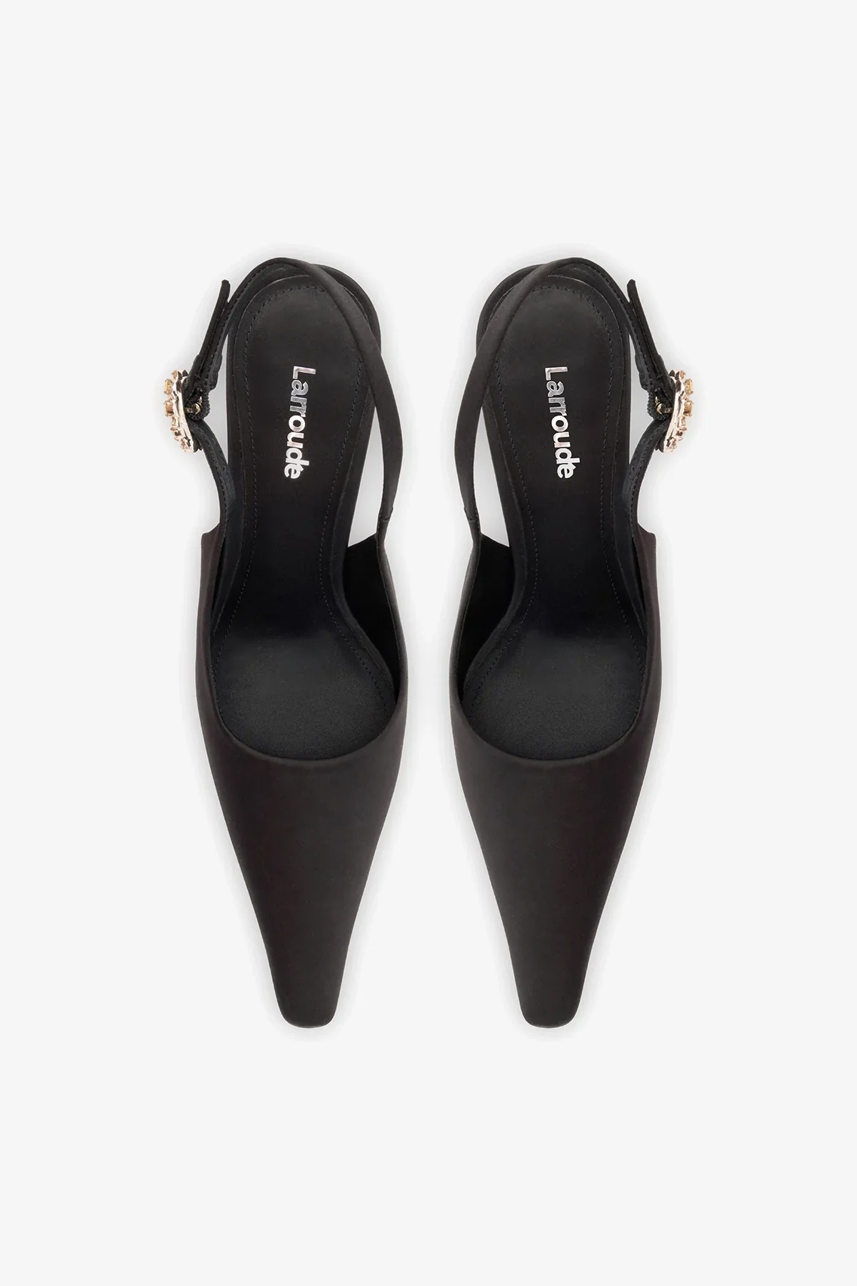 Slingback Carine Cetim Preto - Image 7