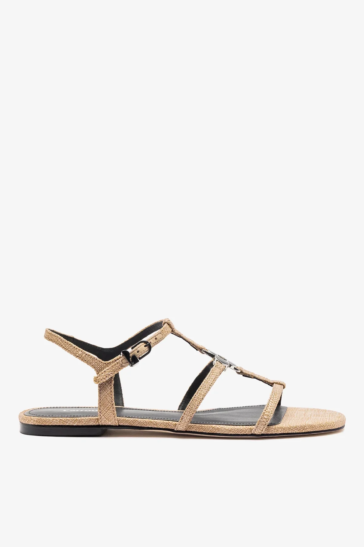 Sandália Flat Hana Ráfia Bege