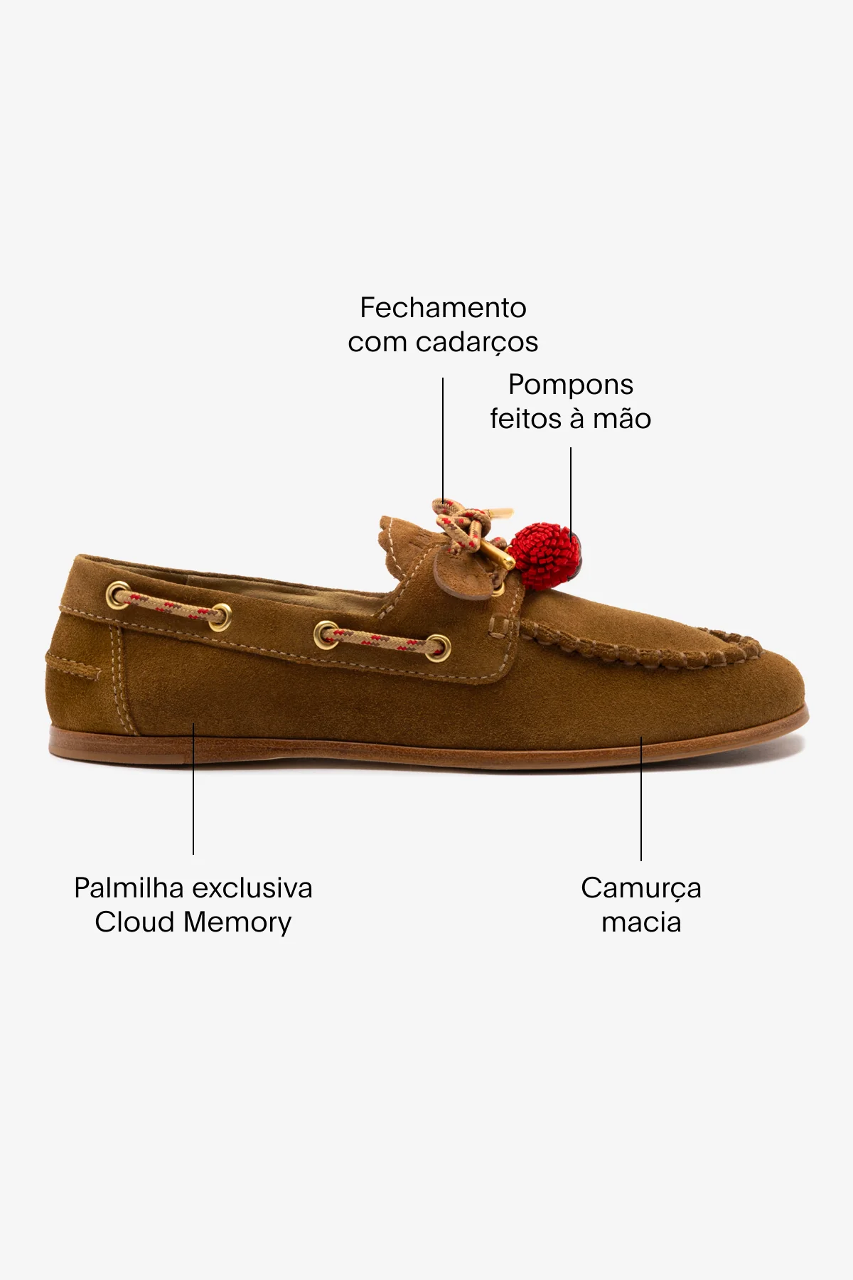 Mocassim Boat Shoe Cyprus Camurça Caramelo - Image 5