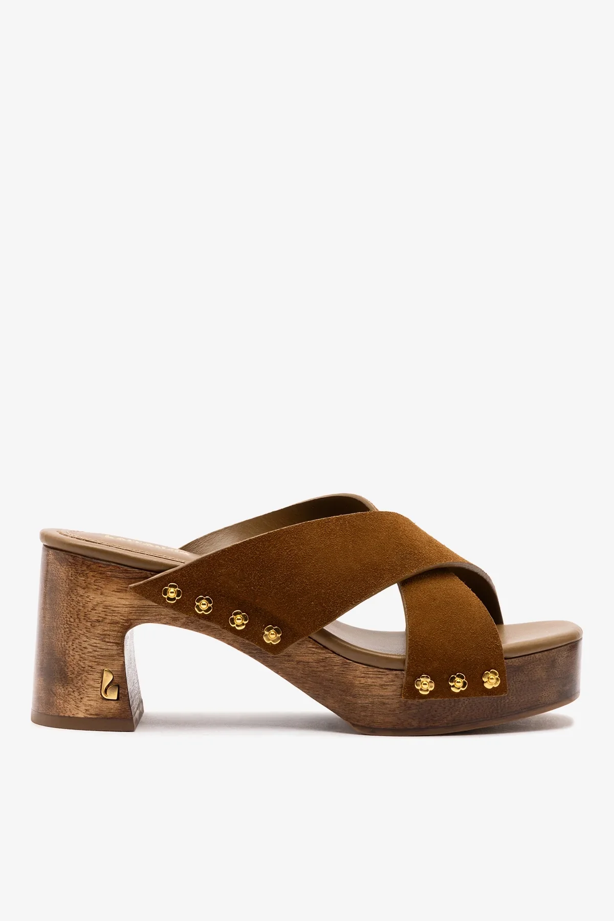 Mule Talitha Dolly Camurça Caramelo