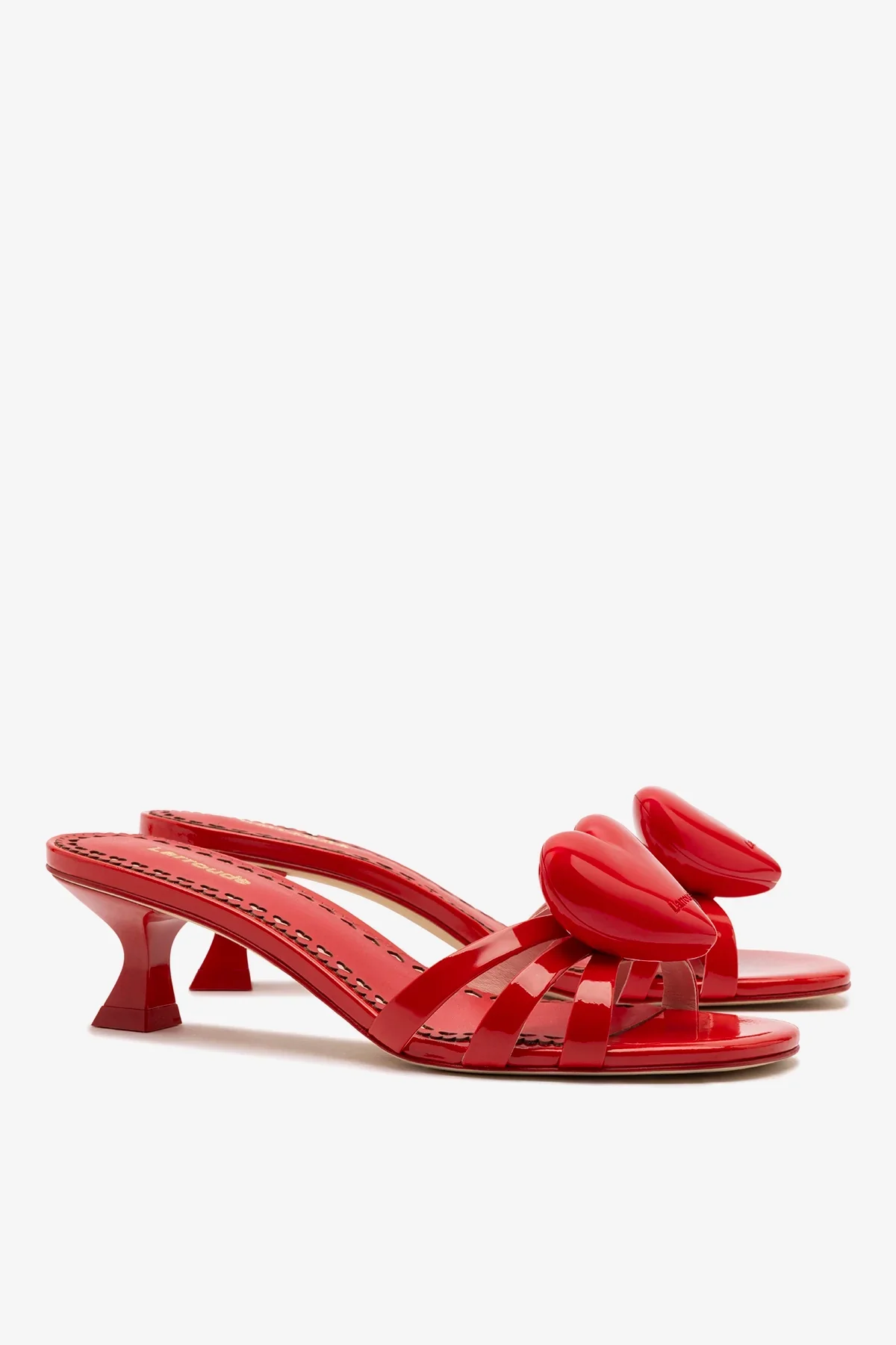 Mule Amore Couro Verniz Vermelho - Image 3