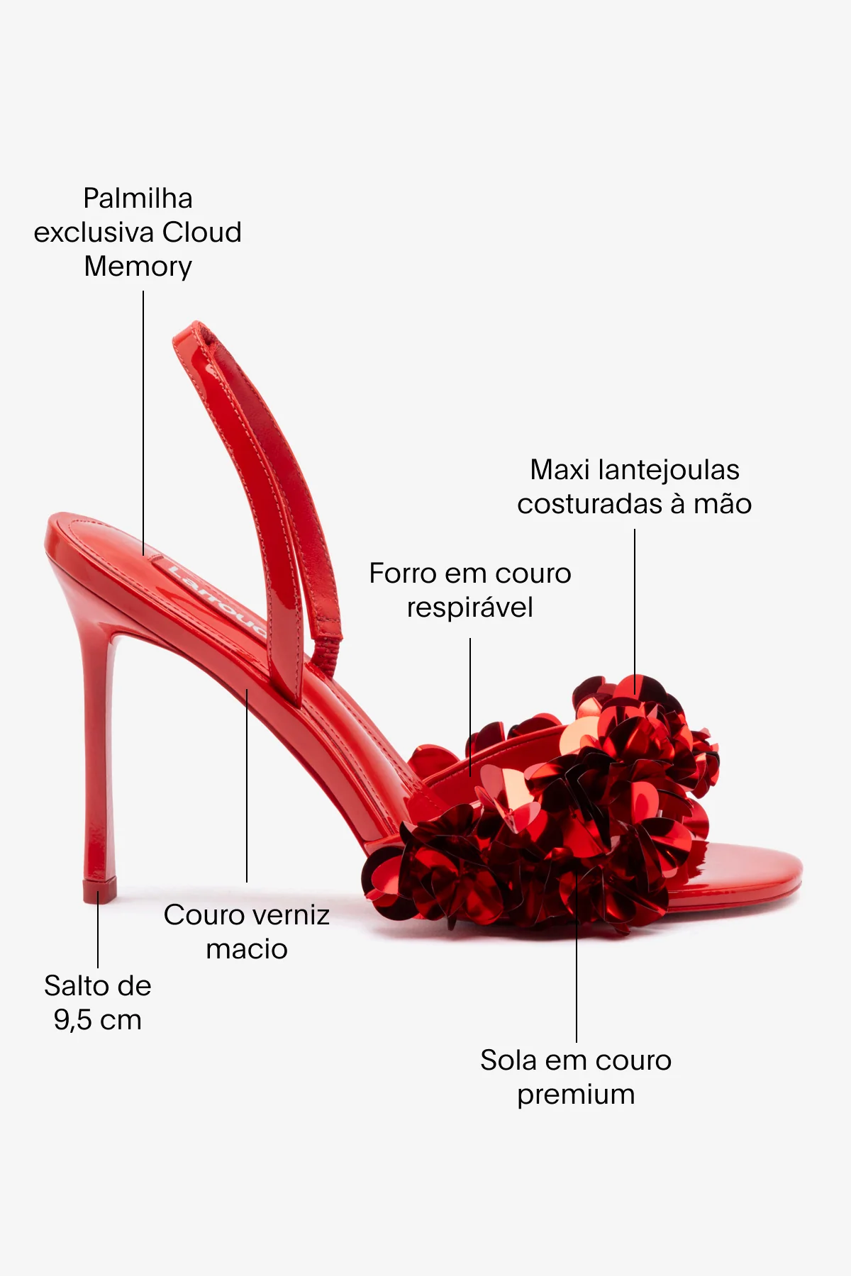 Sandália Morgan Couro Verniz Vermelho - Image 5