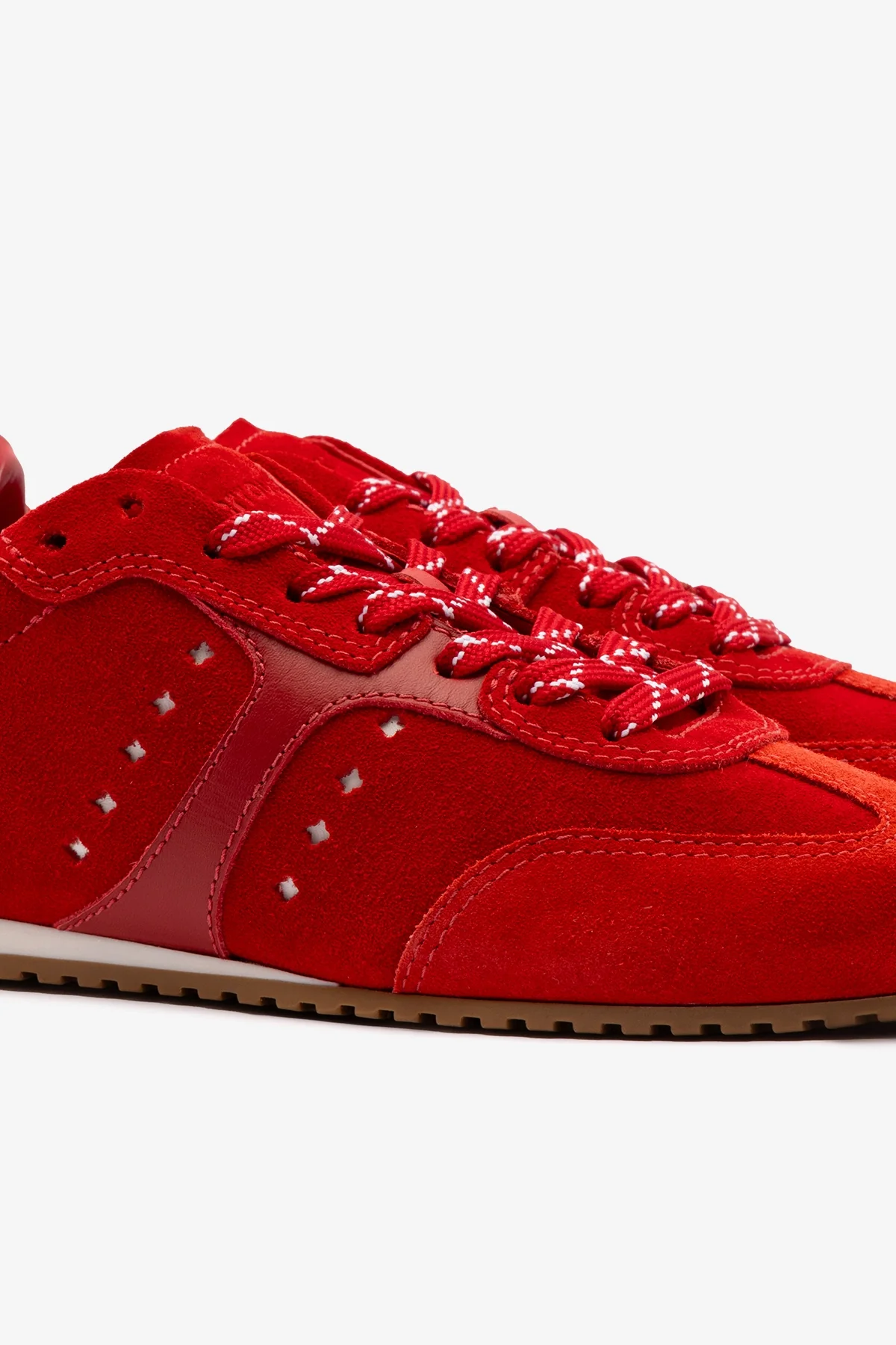 Tênis Stella Camurça Vermelho e Couro Vermelho - Image 5