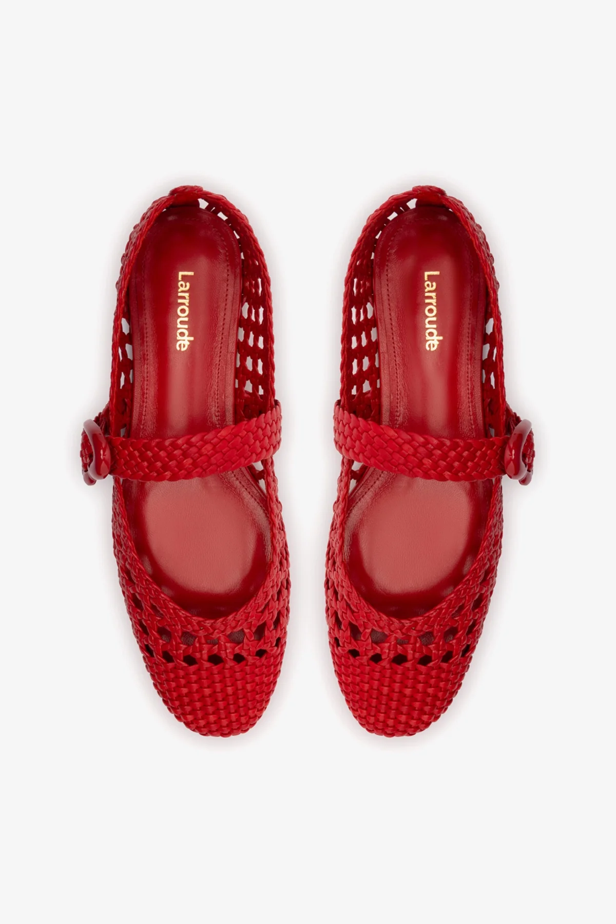 Sapatilha Verona Macramê Couro Vermelho - Image 7