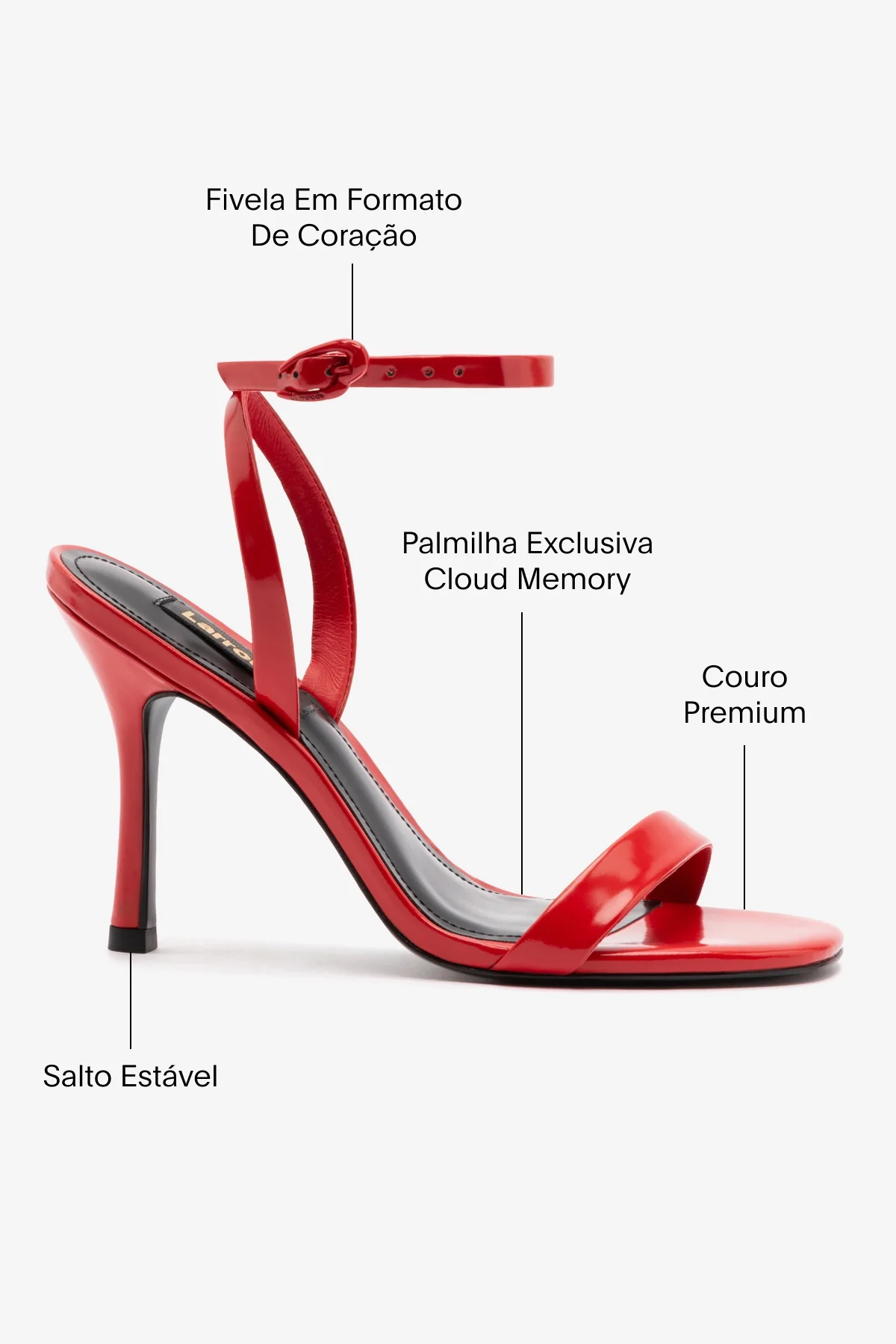 Sandália Veronina Couro Vermelho - Image 5