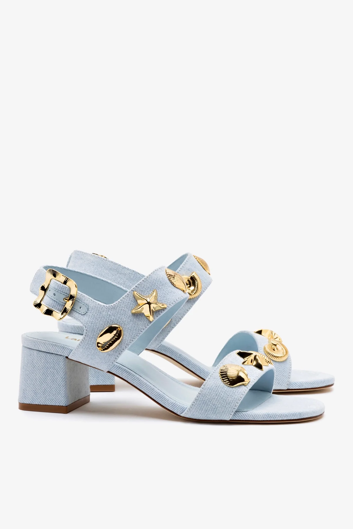 Sandália Salto Bloco Madison Jeans Azul - Image 3