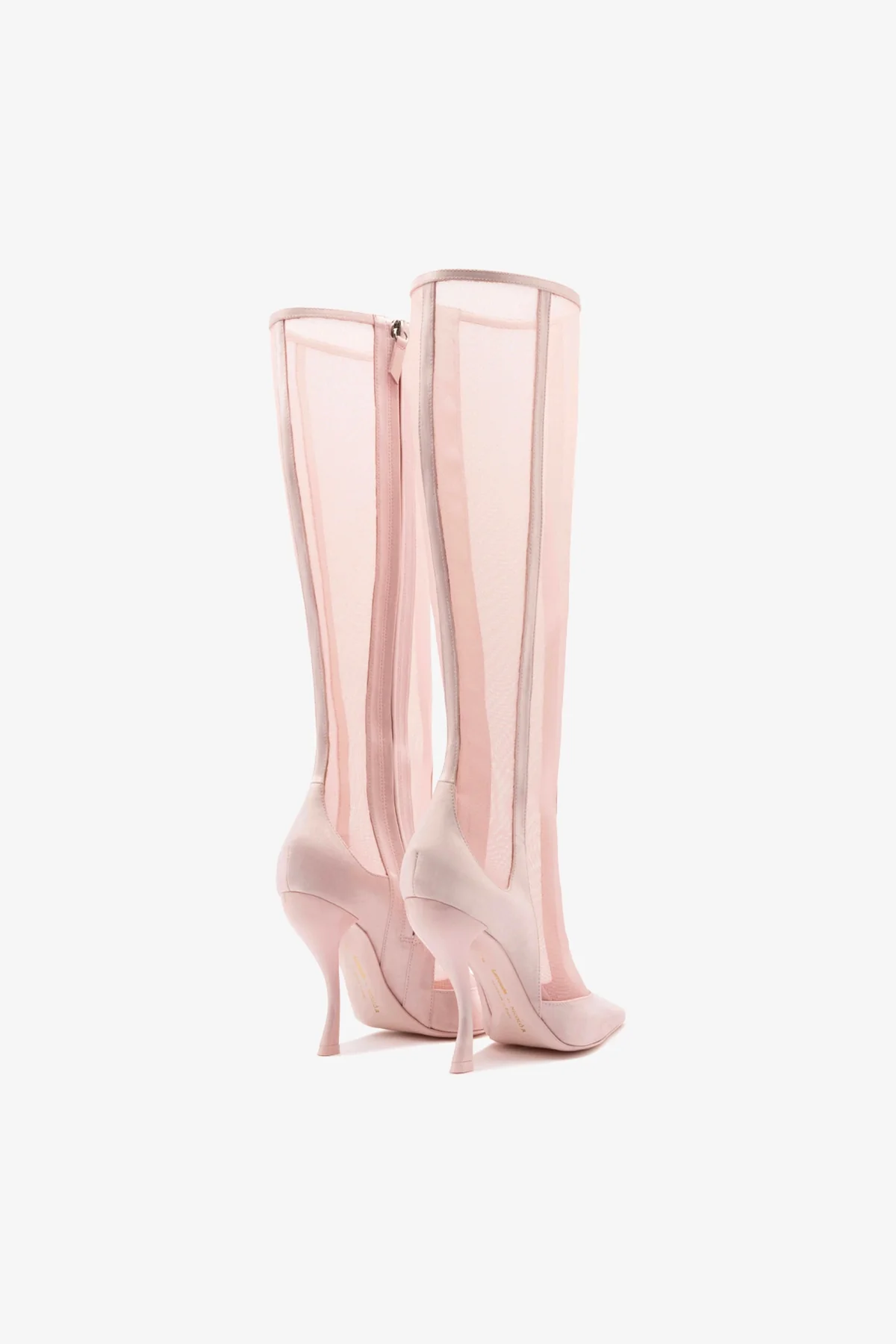 Larroudé By Nicolò B.: Bota Zuzu Cetim e Tela Rosa - Image 7