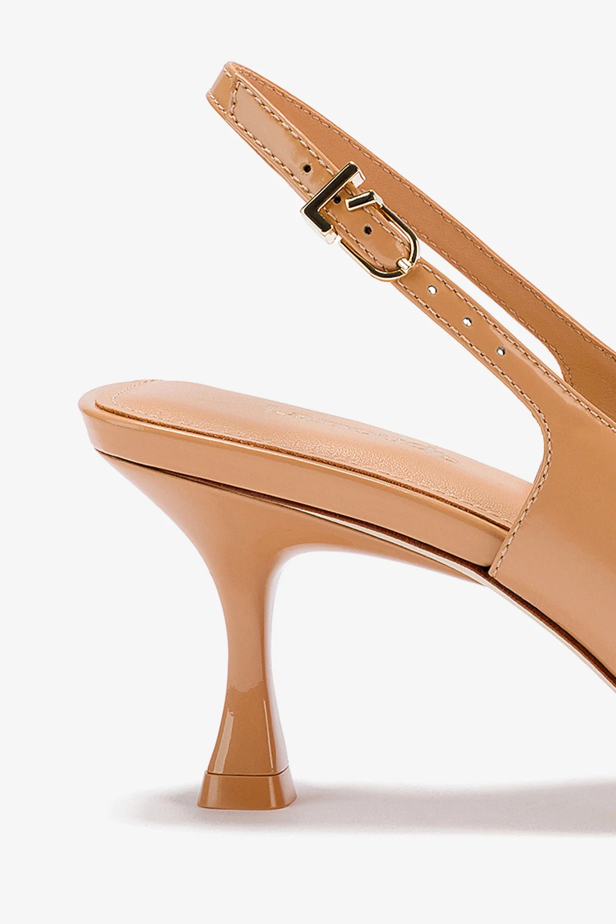 Slingback Ines Couro Bege - Image 4