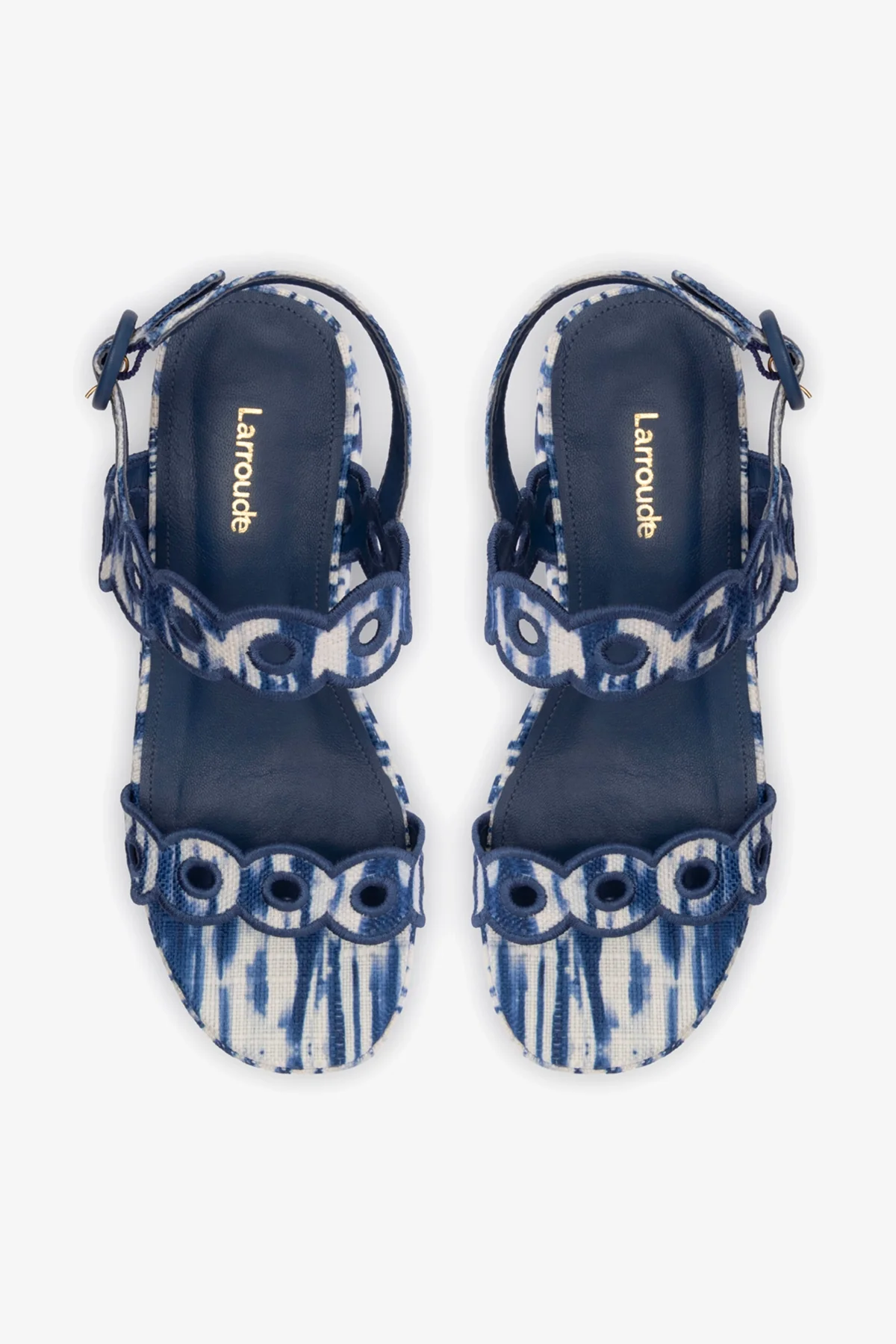 Flatform Florence Ráfia Tie Dye Azul - Image 6