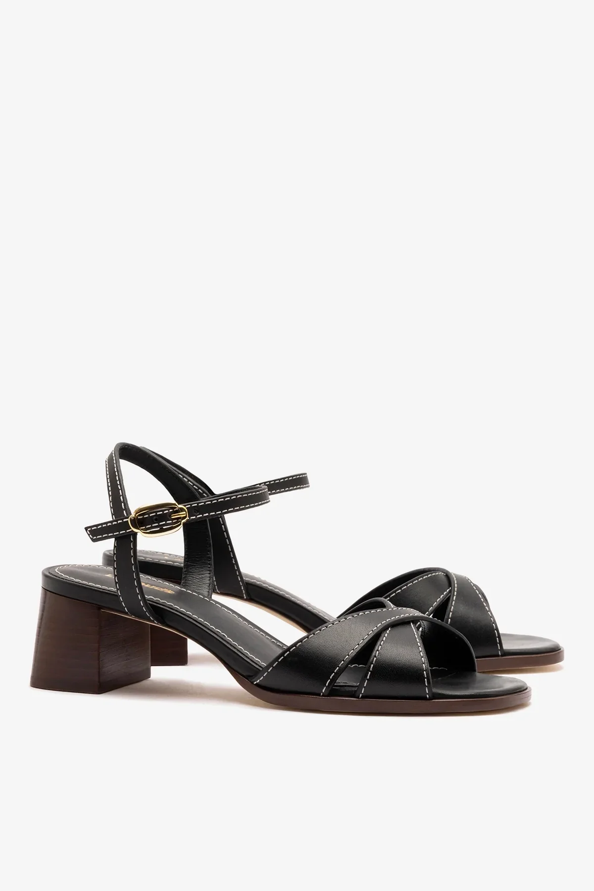 Sandália Roma Couro Preto - Image 3