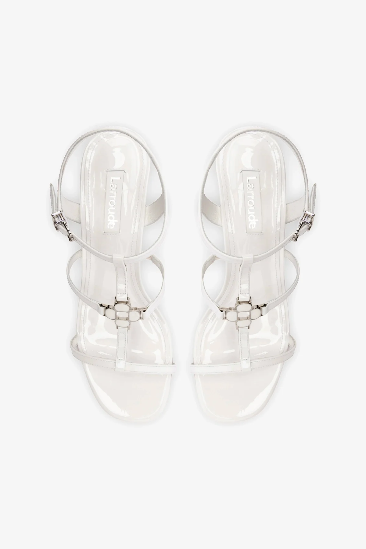 Hana Block In White Patent Leather - Image 3