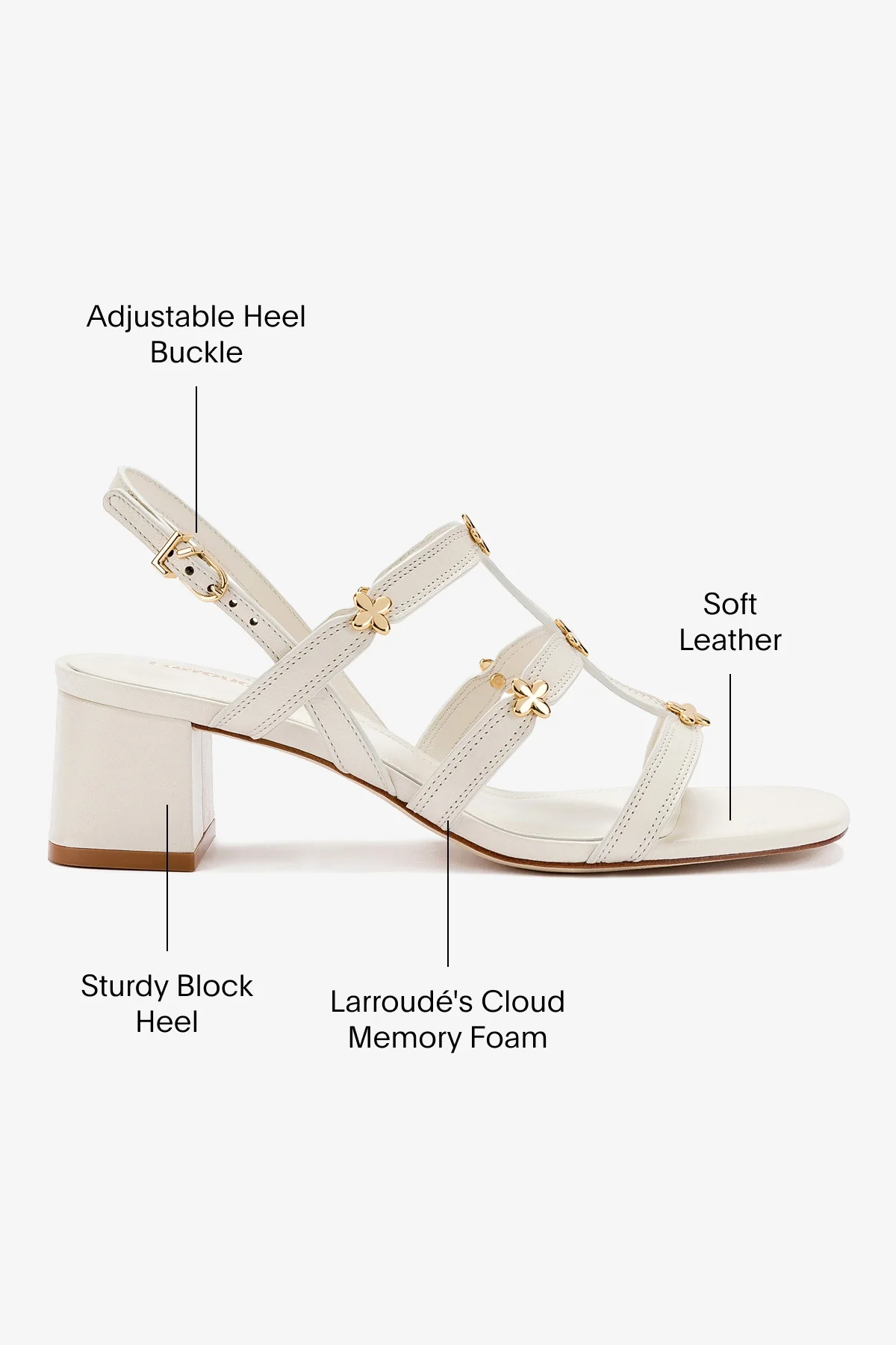 Hana Block In White Patent Leather - Image 5