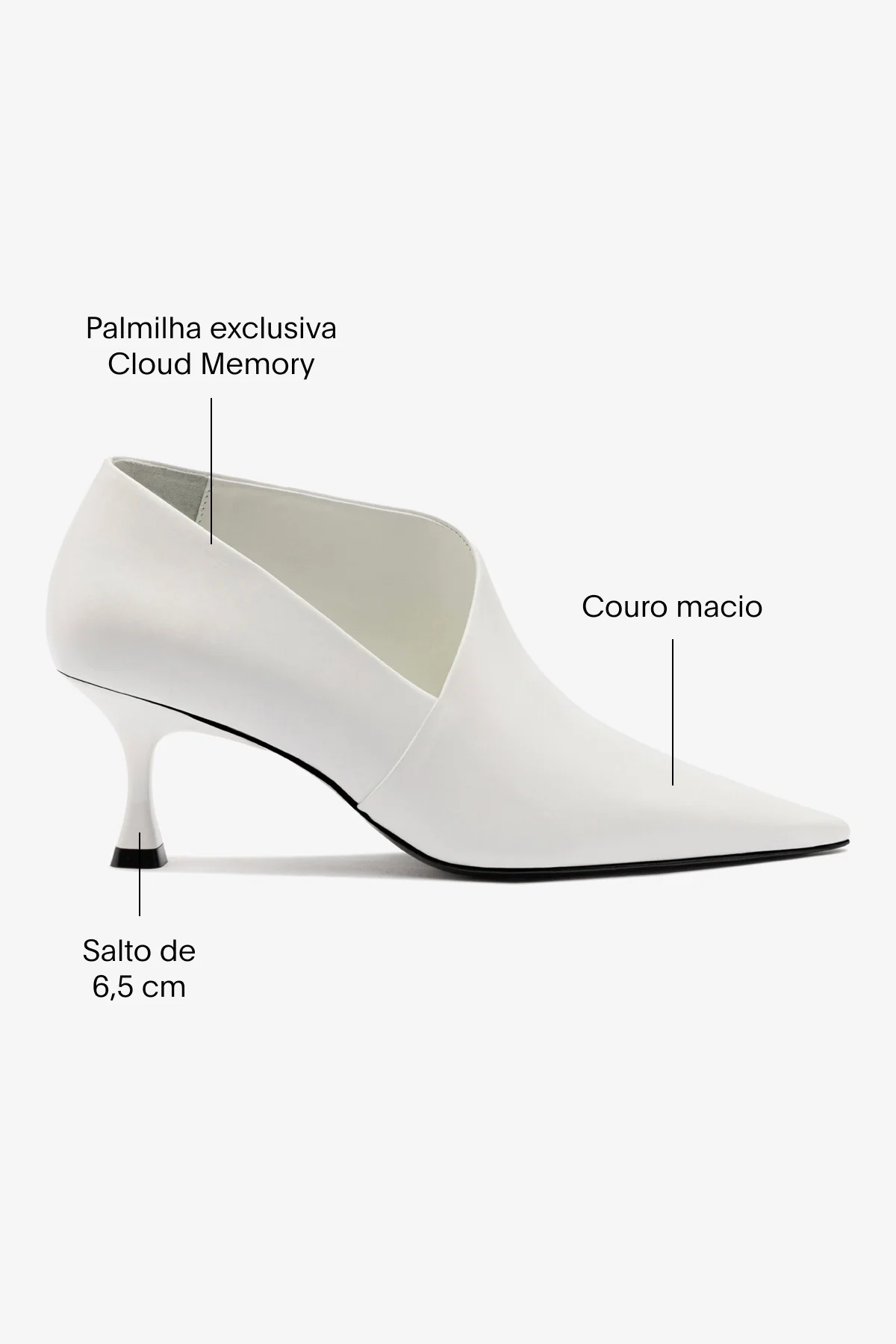Larroudé By Nicolò B.: Scarpin Vittoria Couro Branco - Image 5