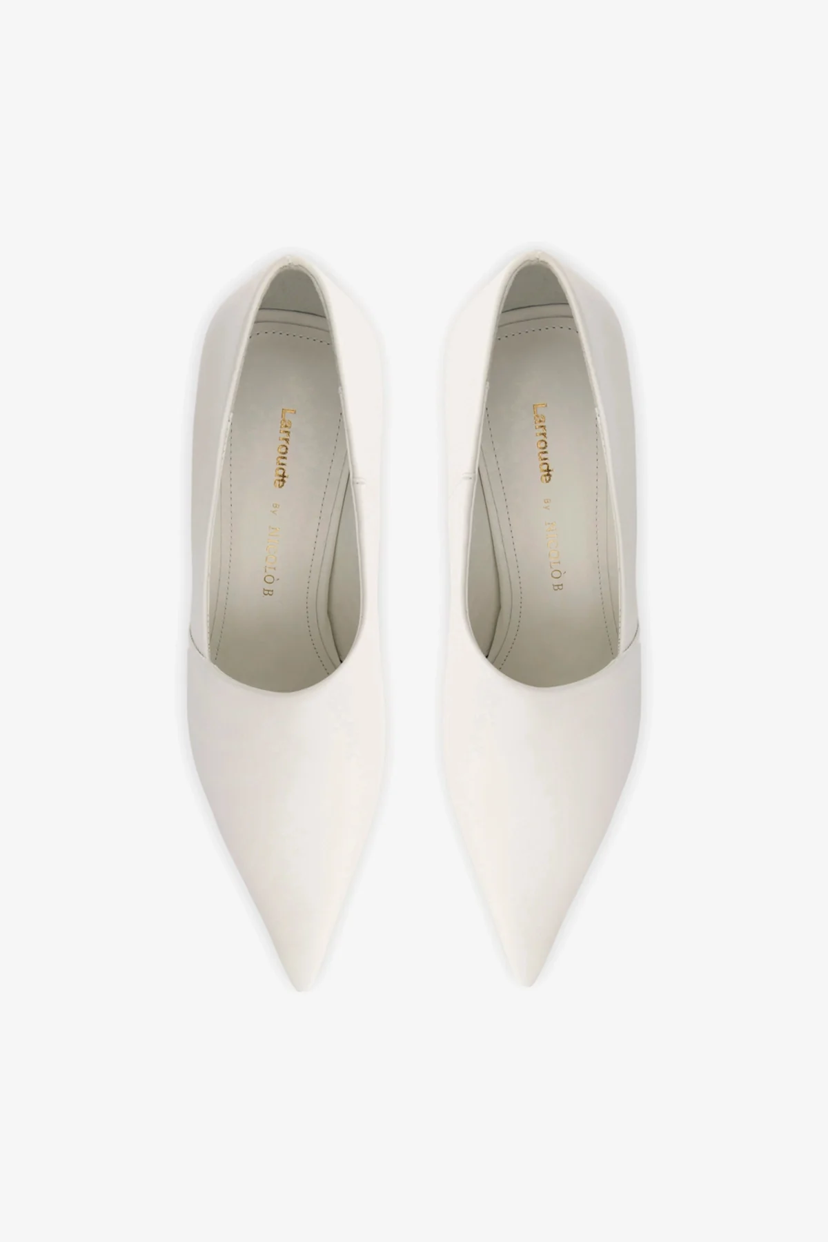 Larroudé By Nicolò B.: Scarpin Vittoria Couro Branco - Image 8