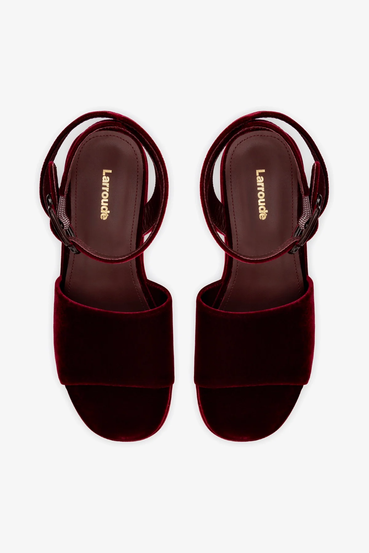 Sandália Flatform Charli Veludo Vinho - Image 6